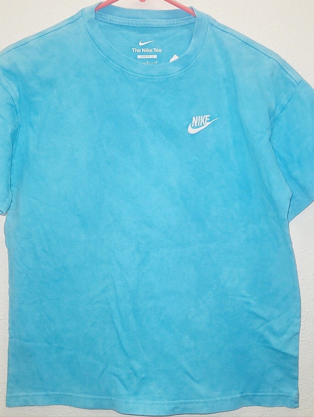 Nike Kids Crew Neck T-Shirt in Light Blue Large